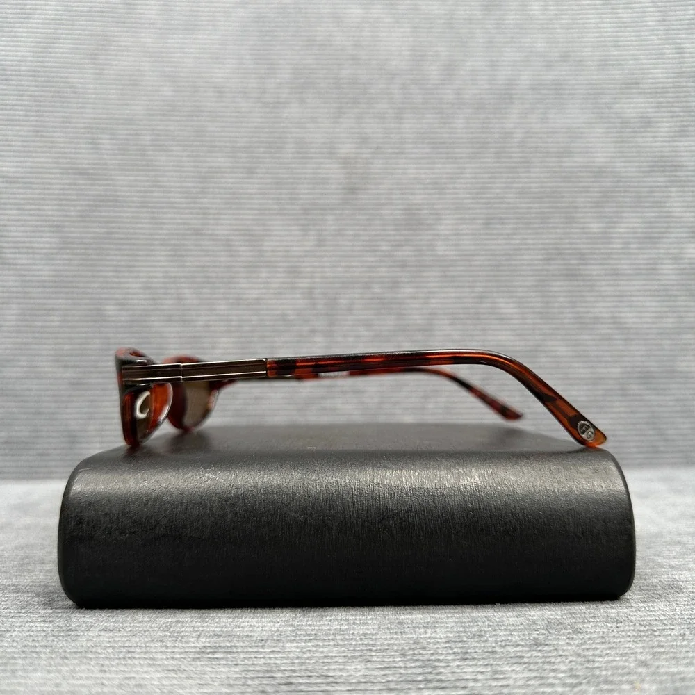 Foster Grant Detail Pol Tortoiseshell Oval Polarized Sunglasses EG0306 Brown Y2k